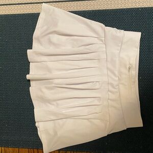 White tennis skirt